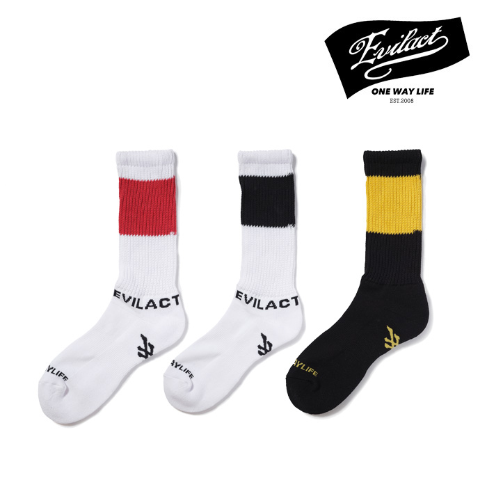 EVILACT (イーブルアクト)　LINE LOOSE SOCKS　【ソックス  靴下 レオパード】【EA26-LOOSESOCKS】【2026 SPRING/SUMMER 新作】 　 