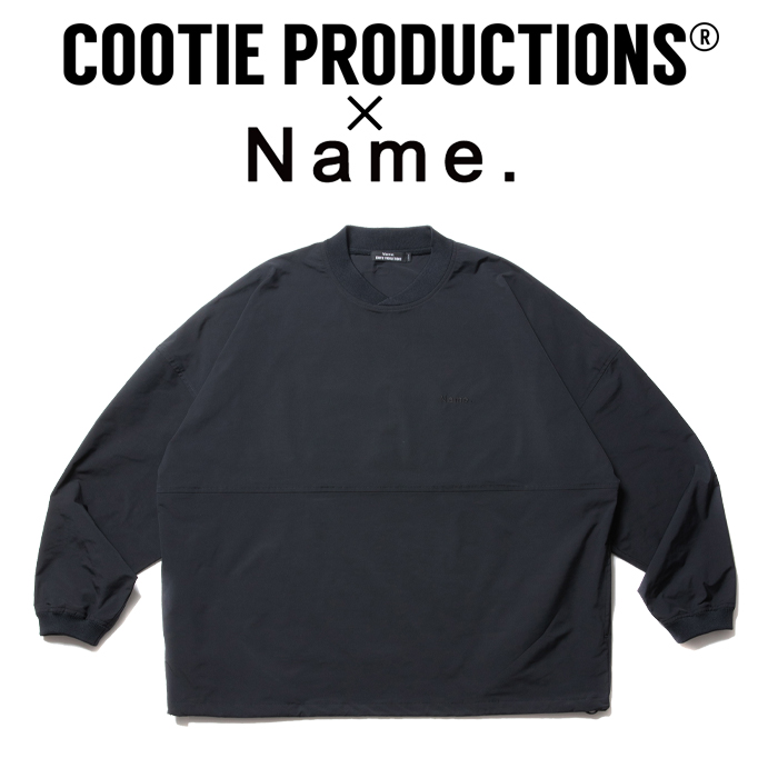 COOTIE PRODUCTIONS(クーティープロダクション)　 Polyester Taffeta Football L/S Tee 　【COOTIE クーティー】【NMJK-CT22SS-001】