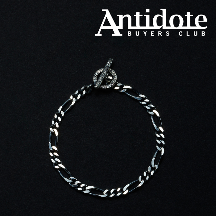 ANTIDOTE BUYERS CLUB(アンチドートバイヤーズクラブ)　Figaro Wide Chain Bracelet　【RX-616】【フィガロチェーン ブレスレット】