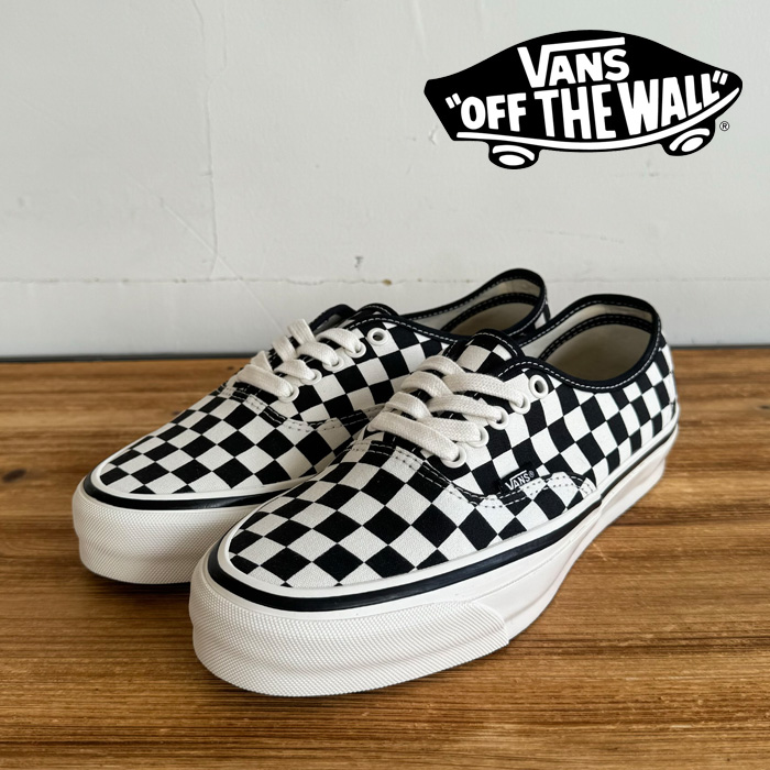 VANS バンズ ヴァンズ 　 AUTHENTIC REISSUE 44 (CHECKERBOARD)　 【オーセンティック  スニーカー】【おしゃれ シンプル 定番 チェ