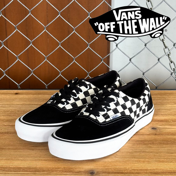 VANS バンズ ヴァンズ 　 SKATE ERA(CHECKERBOARD BLACK/WHITE)　 【エラ スケート スニーカー】【定番 おしゃれ シンプル】【VN000E