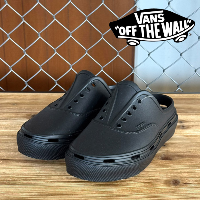VANS バンズ ヴァンズ 　Authentic Foam Mule　 【VN000EJ9BLK】【オーセンティック フォームミュール サンダル 定番 ブラック おし