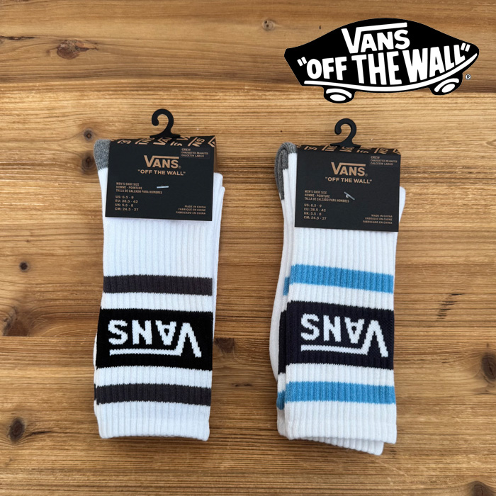 VANS バンズ ヴァンズ 　  DROP V CREW SOCKS　 【SOCKS SOX ソックス 靴下】【VN000FOUKOU VN000FOUJDU】【インタープレイ INTERPLA