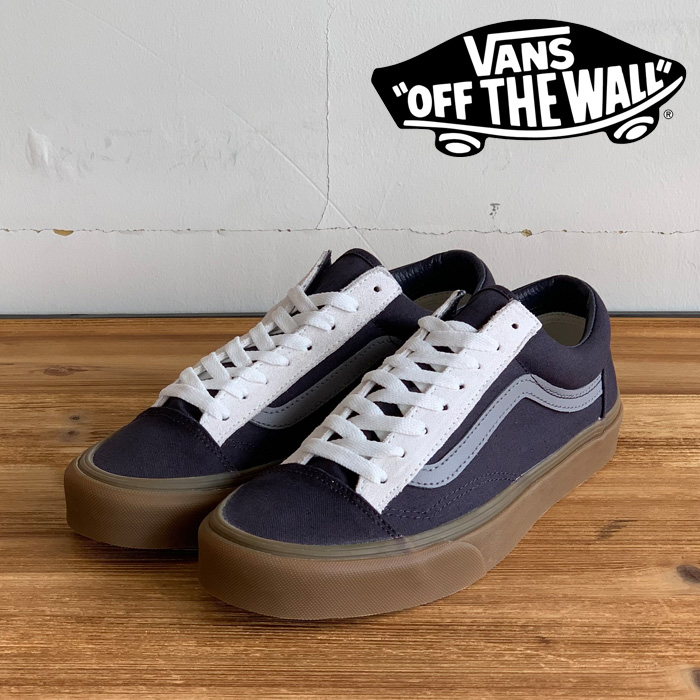 VANS バンズ ヴァンズ　 STYLE 36 ASPHALT/WHITE　【スタイル36 定番 おしゃれ シンプル  スニーカー】【VN0A54F6RP9】【インタープ