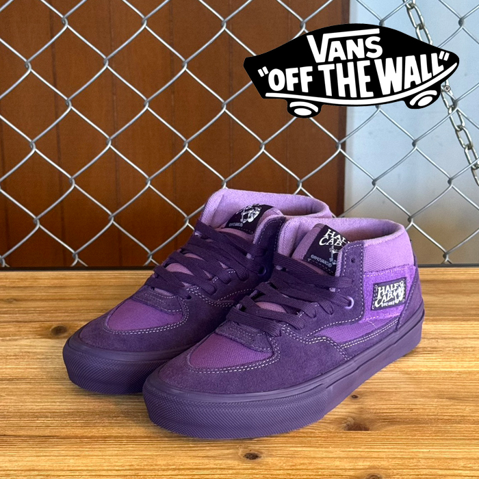 VANS バンズ ヴァンズ 　 SKATE HALF CAB (Purple Licorice)　 【ハーフキャブ スケート スニーカー】【おしゃれ シンプル 定番】【V