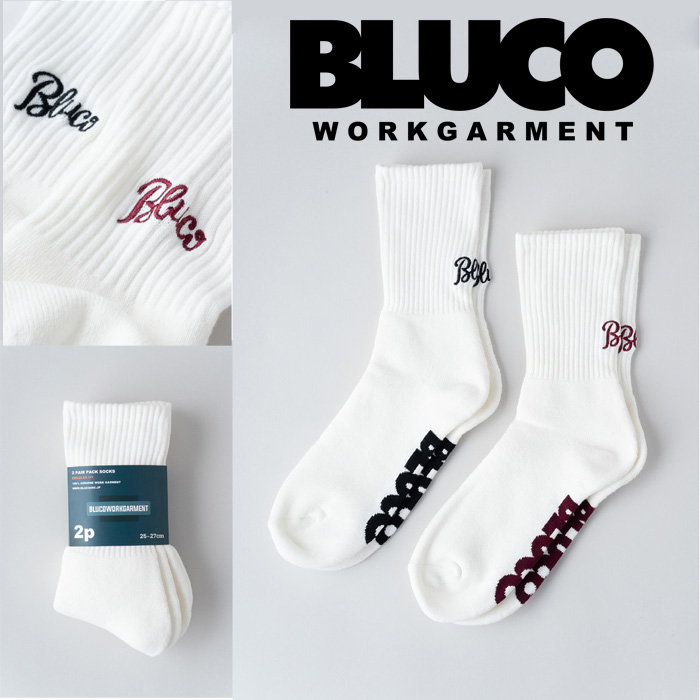 BLUCO (ブルコ)　2-PAC SOX -Embroidery-　【ソックス】【1405-3A14】【お取り寄せ商品 キャンセル不可】【2023 SPRING&SUMMER】　