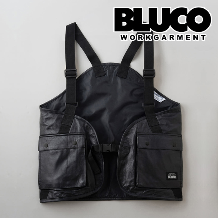 BLUCO (ブルコ)　 LEATHER UTILITY VEST 　【ベスト】【141-35-001】【お取り寄せ商品 キャンセル不可】【2024 SPRING&SUMMER】　