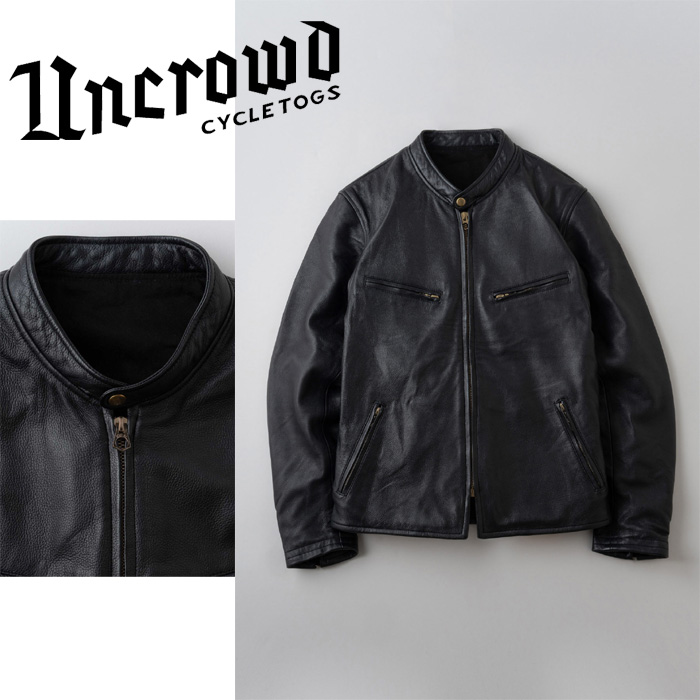 UNCROWD(アンクラウド)　HEAVY SHEEP RIDERS JACKET　【ライダーズジャケット 皮ジャン】【2305】【予約商品 キャンセル不可】【2023