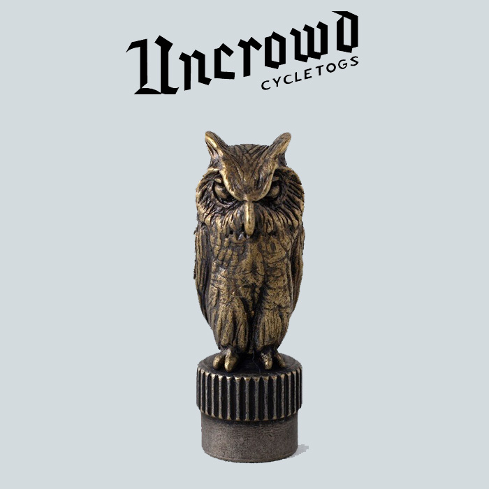 UNCROWD(アンクラウド)　VALVE CAP -owl- 　【バルブキャップ】【UC-902】【HATCHET METAL WORKS】【新作 即発送可能】【BLUCO ブル