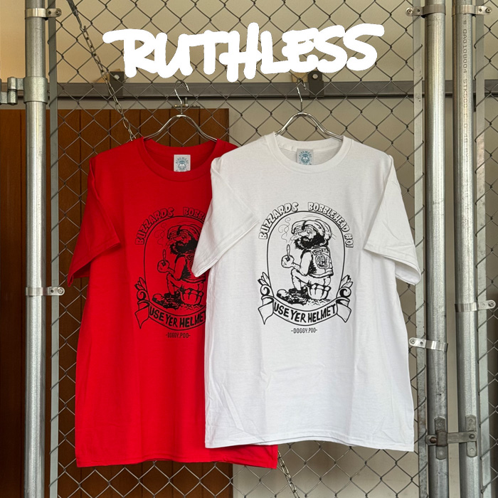 RUTHLESS (ルースレス)　BUZZARDS- USE YER HELMET S/S TEE　【Tシャツ 半袖】【Betty Bee】　