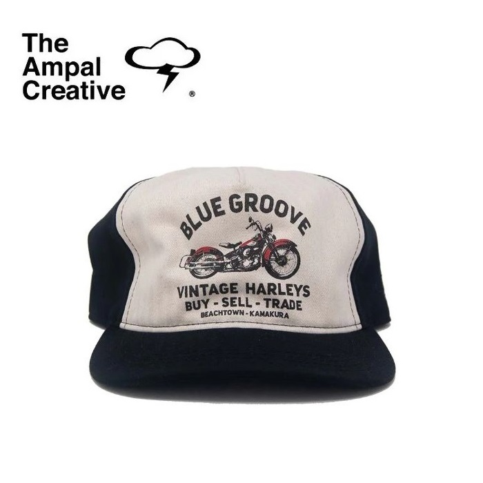 THE AMPAL CREATIVE (ザ・アンパル クリエイティブ)　Ampal X BLUE GROOVE "Chopper" Blue Shop Strapback BLACK　【キャップ 帽子 