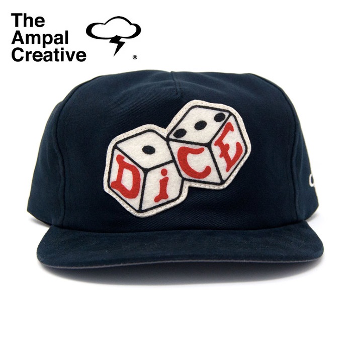 THE AMPAL CREATIVE (ザ・アンパル クリエイティブ)　Dice Magazine BONES Snapback　【キャップ 帽子 定番 人気 カリフォルニア MAD