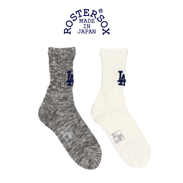ROSTER SOX (ロスターソックス)　B3D MLB SOCKS - LA Dodgers　【MLB×ROSTER SOX】【ソックス 靴下 SOCKS SOX】【メジャーリーグ公認