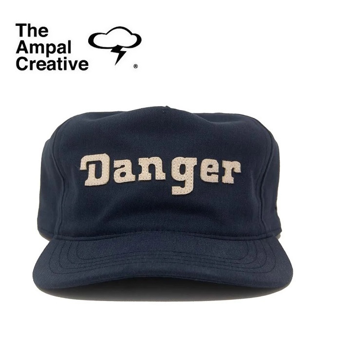 THE AMPAL CREATIVE (ザ・アンパル クリエイティブ)　DANGER Snapback - Navy -　【キャップ 帽子 定番 人気 カリフォルニア MADE IN