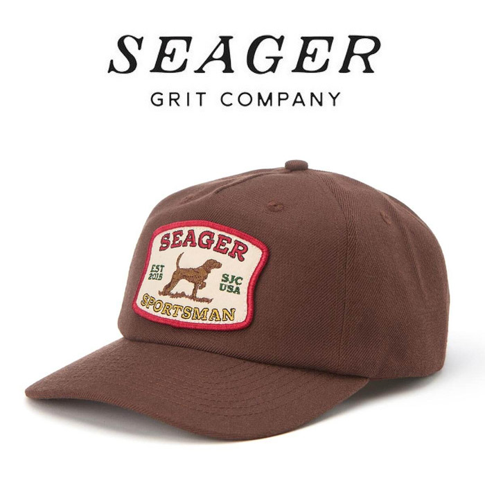 SEAGER(シーガー)　SEAGER SPORTSMAN SNAPBACK BROWN　【キャップ 帽子】【シーガー キャップ】【定番 人気 シンプル アウトドア サ