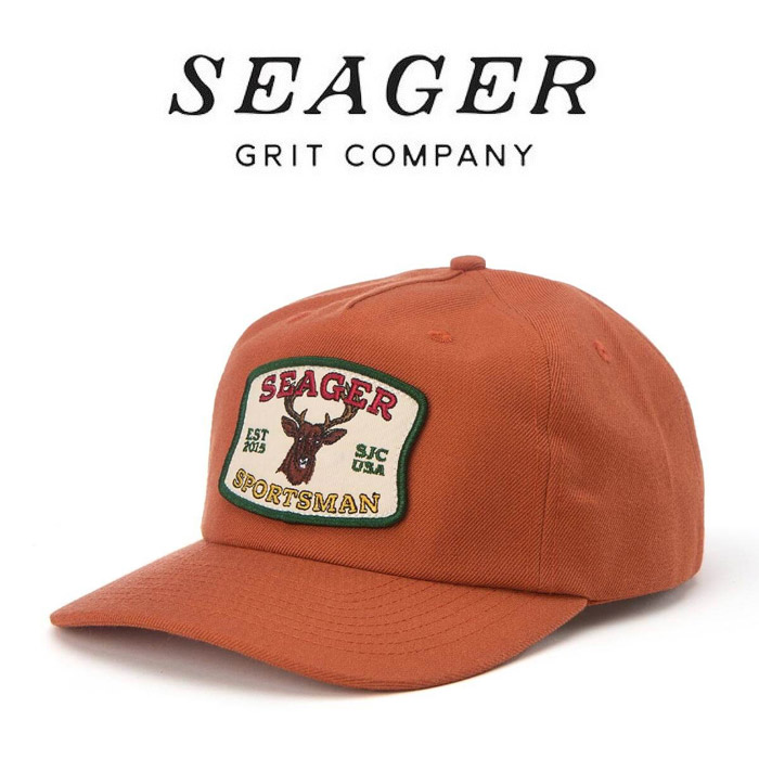 SEAGER(シーガー)　SEAGER SPORTSMAN SNAPBACK ORANGE　【キャップ 帽子】【シーガー キャップ】【定番 人気 シンプル アウトドア サ