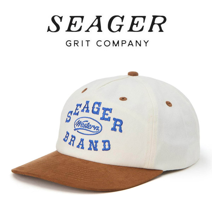 SEAGER(シーガー)　SEAGER SALOON SNAPBACK CREAM/BROWN　【キャップ 帽子】【シーガー キャップ】【定番 人気 シンプル アウトドア 