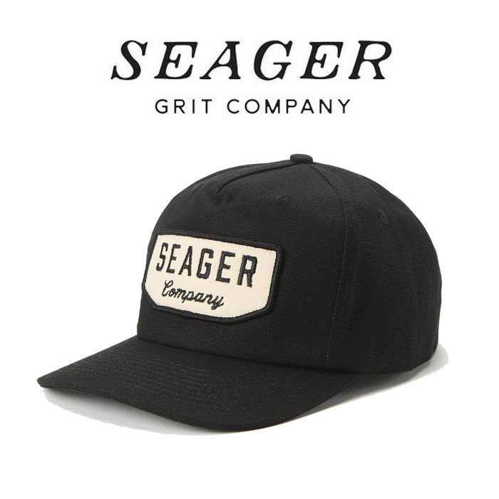 SEAGER(シーガー)　WILSON SNAPBACK  BLACK　【キャップ 帽子】【シーガー キャップ】【定番 人気 シンプル アウトドア サーフィン 
