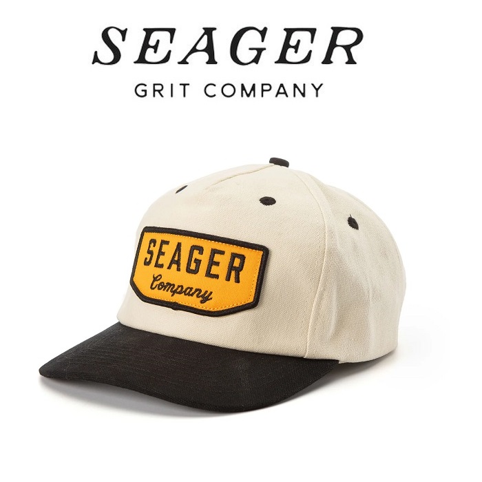 SEAGER(シーガー)　WILSON SNAPBACK  BLACK/WHITE　【キャップ 帽子】【シーガー キャップ】【定番 人気 シンプル アウトドア サーフ