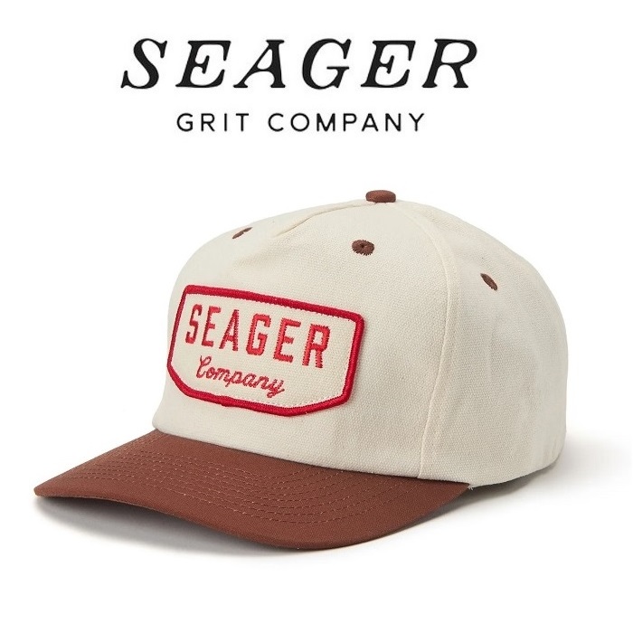 SEAGER(シーガー)　WILSON SNAPBACK  CREAM/BROWN　【キャップ 帽子】【シーガー キャップ】【定番 人気 シンプル アウトドア サーフ