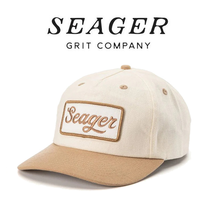 SEAGER(シーガー)　Uncle Bill Snapback (CREAM/KHAKI)　【キャップ 帽子】【シーガー キャップ】【定番 人気 シンプル アウトドア 