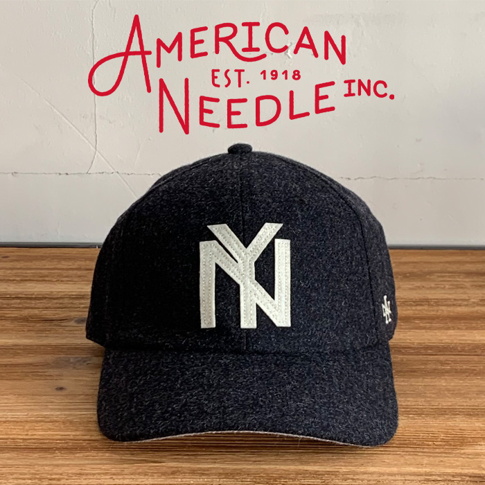 AMERICAN NEEDLE (アメリカンニードル)　NBY LOGO CAP - ARCHIVE LEGEND -　【キャップ 帽子 定番 人気 NY ロゴ】