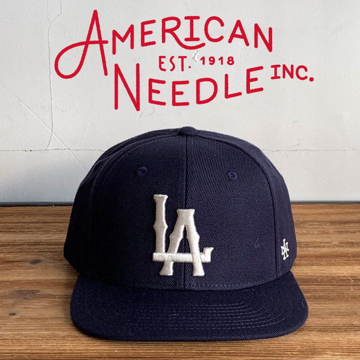 AMERICAN NEEDLE (アメリカンニードル)　LA LOGO CAP - 400 SERIES -　【キャップ 帽子 定番 人気 NHL KINGS ロゴ】