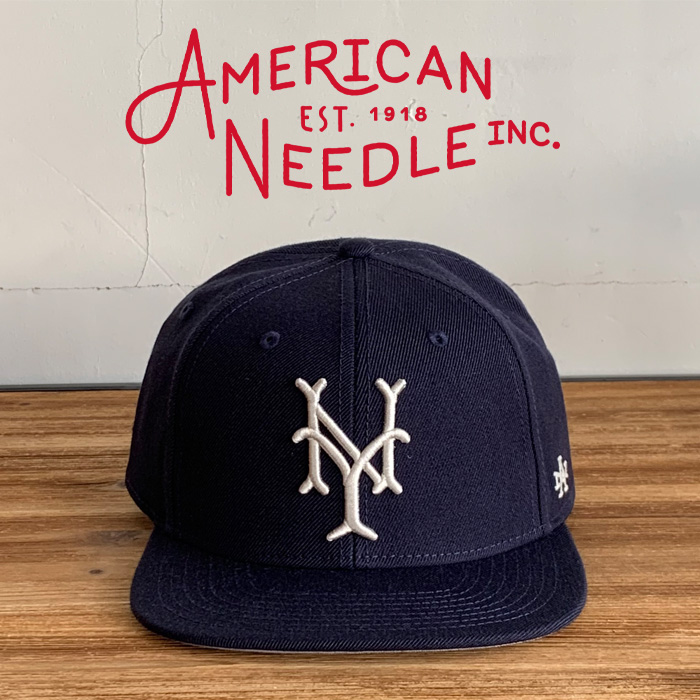 AMERICAN NEEDLE (アメリカンニードル)　NYC LOGO CAP - ARCHIVE 400 SERIES -　【キャップ 帽子 定番 人気 NY ロゴ】【SMU672A-NYC