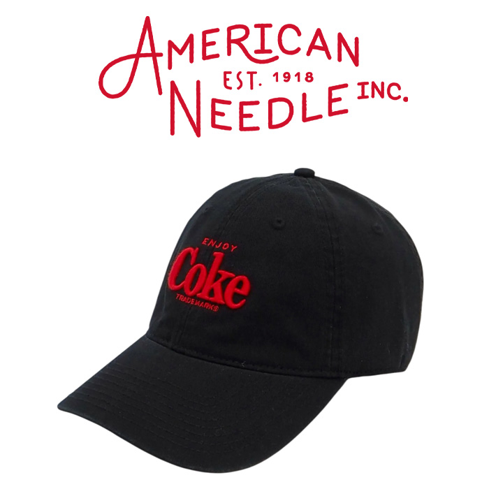 AMERICAN NEEDLE (アメリカンニードル)　BALLPARK -COKE (BLACK)　【キャップ 帽子 定番 人気  ロゴ コカコーラ】【SMU674AD-COKE】