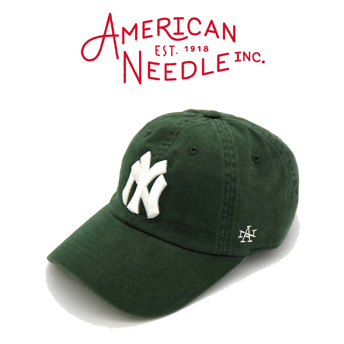 AMERICAN NEEDLE (アメリカンニードル)　BROOKLYN EAGLES - ARCHIVE - (DARK GREEN)　【キャップ 帽子 定番 人気 NY ロゴ】【SMU694B