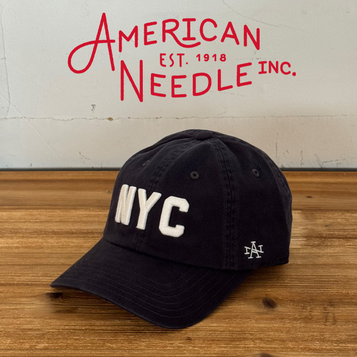 AMERICAN NEEDLE (アメリカンニードル)　NEW RAGLAN - DESTINATION NY　【キャップ 帽子 定番 人気  ロゴ】【SMU695A-NY】