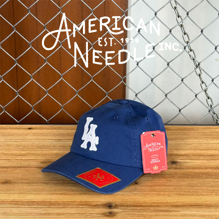 AMERICAN NEEDLE (アメリカンニードル)　BALL PARK - LOS ANGELS(DEEP ROYAL)　【キャップ 帽子 定番 人気 LA ロゴ】【SMU674A-LA】