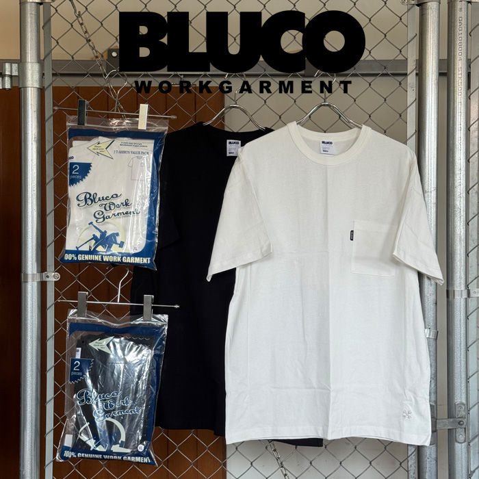 BLUCO (ブルコ)　2-PACK POCKET TEE　【ポケットTシャツ 2枚組】【153-22-014】【2025 SUMMER コレクション】【お取り寄せ キャンセ