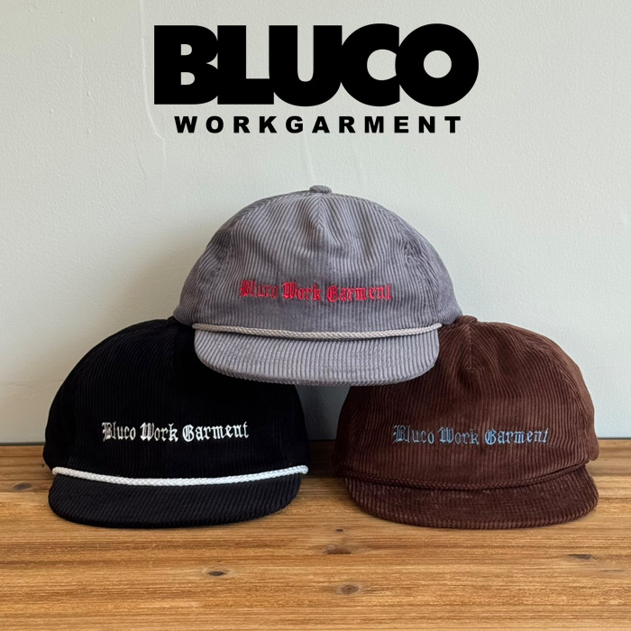 BLUCO (ブルコ)　CORDUROY CAP -ROPE-　【キャップ コーデュロイ】【155-61-038】【2025 LATE SUMMER  FALL COLLECTION】【お取り寄