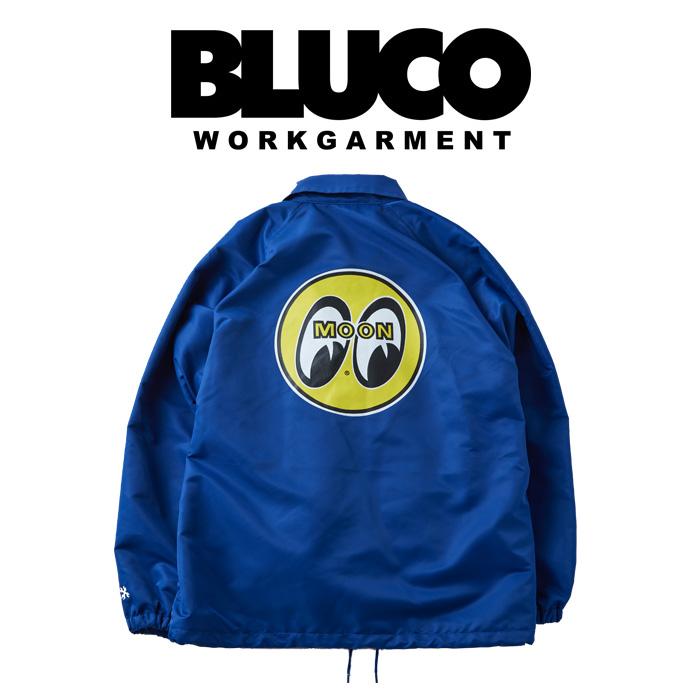 BLUCO (ブルコ)　COACH JACKET(BLUE)　【コーチジャケット】【158-31-064】【HOT ROD CUSTOM SHOW 2025 限定アイテム】【MOONEYES X 