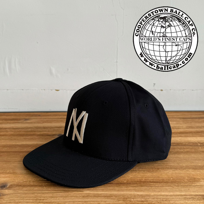 COOPERSTOWN BALL CAP (クーパーズタウンボールキャップ)　MID CROWN CAP SNAPBACK 1935 NYBYC (BLACK)　【キャップ 帽子 定番 人気 