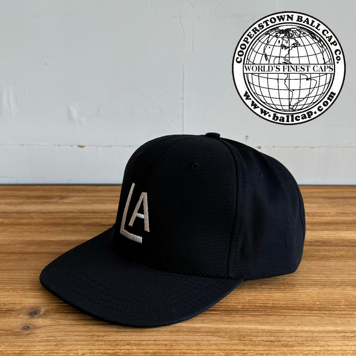 COOPERSTOWN BALL CAP (クーパーズタウンボールキャップ)　HI CROWN CAP SNAPBACK 1943 Los Angeles Angels (BLACK)　【ロサンゼルス