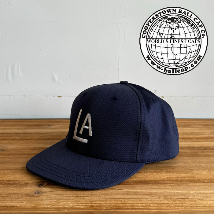 COOPERSTOWN BALL CAP (クーパーズタウンボールキャップ)　HI CROWN CAP SNAPBACK 1943 Los Angeles Angels (NAVY)　【ロサンゼルス 