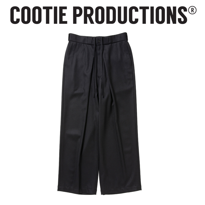 COOTIE(クーティー) 　 Wool Flano Intuck Easy Trousers 　【CTE-26A113】【ウール フラノ インタック イージー パンツ】【COOTIE】