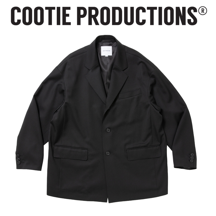 COOTIE (クーティー)　 Wool Gabardine Single Breasted Jacket 　【CTE-26A203】【ウール ギャバジン シングル ブレステッド ジャケ