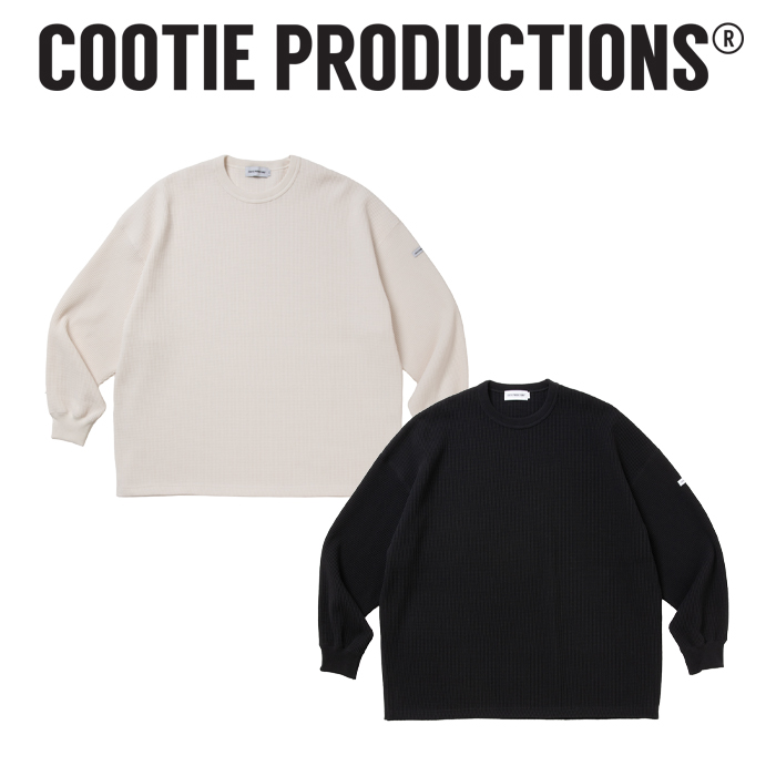 COOTIE (クーティー)　 N/C Waffle Oversized L/S Tee   　【CTE-26A317】【ワッフル オーバーサイズ ロングスリーブ】【COOTIE PROD