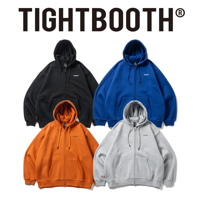 TIGHTBOOTH PRODUCTION (タイトブース プロダクション)　 LOGO ZIP HOODED SWEAT SHIRT 　 【スウェットフーディー パーカー】【TIGH