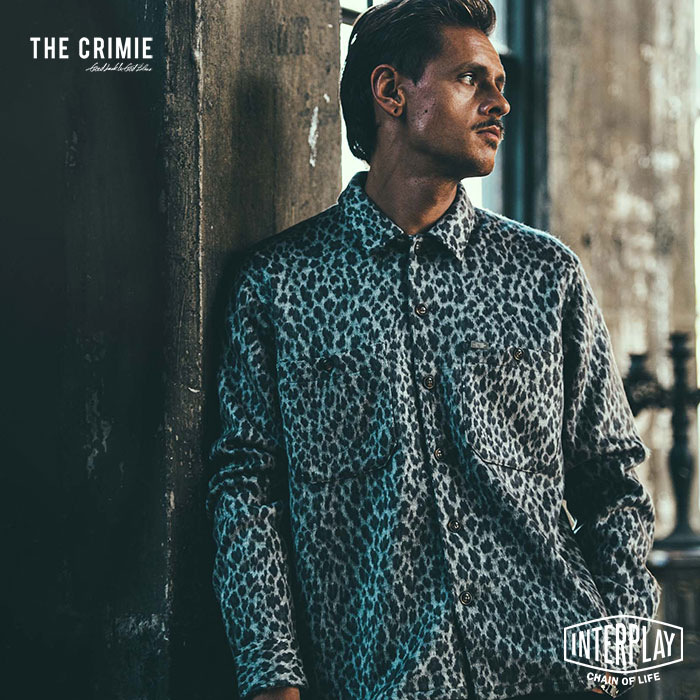 タイムセール【SALE52%OFF】 クライミー CRIMIE レオパードシャギーニットシャツ LEOPARDO SHAGGY KNIT SHIRT CR1-02L5-KN06 レオ 超格安一点 THE CRIMIE クライミー レオパード シャギーシャツ シャツ