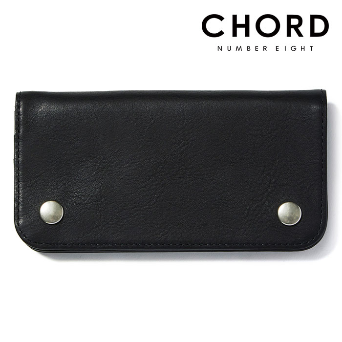 CHORD NUMBER EIGHT(コードナンバーエイト)　LONG WALLET　【ウォレット 財布 長財布】【ブラック 牛革 おしゃれ 人気】【CHA1-02L1-