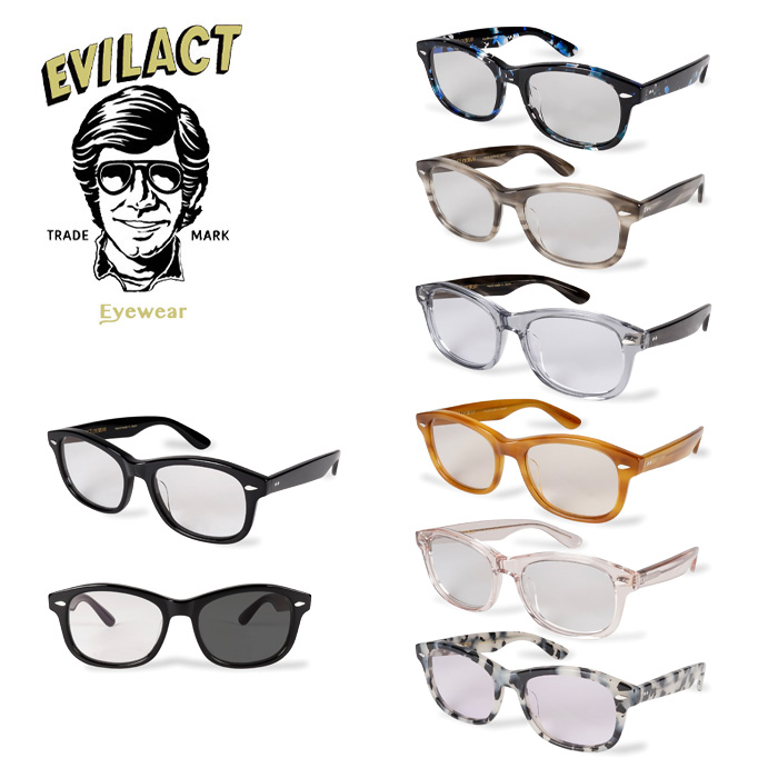 EVILACT EYEWEAR (イーブルアクトアイウエア)　 CYCLONE  (サイクロン) COLOR DIMMING LENS　 【サングラス メガネ 調光レンズ】【EA