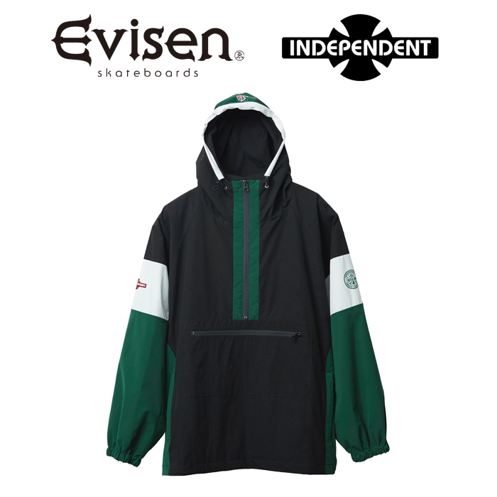 【EVISEN】 Evisen Skateboards (エヴィセン スケートボード)　 INDEPENDENT x EVISEN ANORAK PARKA　 【アノラックパーカー】【コラ