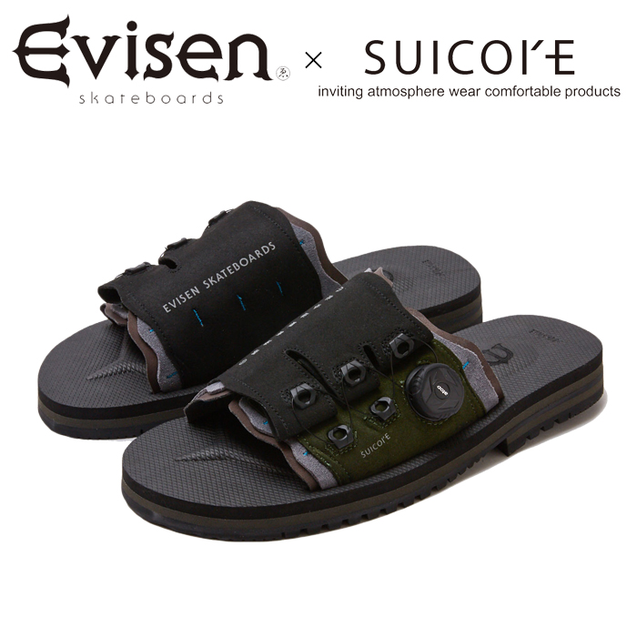 【EVISEN】 Evisen Skateboards (エヴィセン スケートボード)　 EVISEN / SUICOKE LETA 　 【サンダル】【LETA　スイコック コラボレ