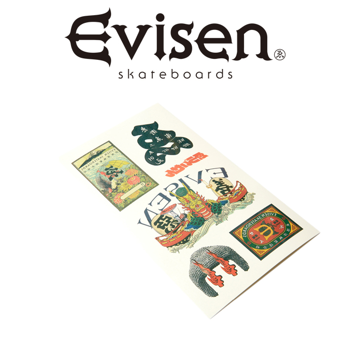 Evisen Skateboards (エヴィセン スケートボード)　 TATTOO STICKER 　 【タトゥーステッカー】【2022 SUMMER COLLECTION】【0000679