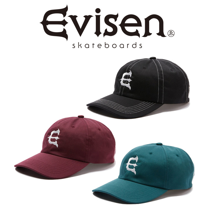 【EVISEN】 Evisen Skateboards (エヴィセン スケートボード)　 ONE-UP LOGO CAP 　 【帽子 キャップ】【エビセン スケートボード Ev