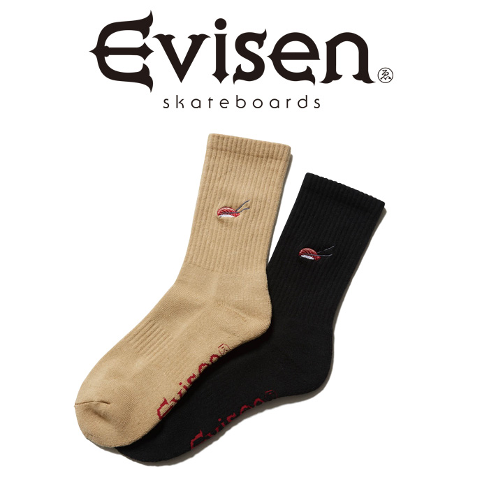 【EVISEN】 Evisen Skateboards (エヴィセン スケートボード)　 SUSHI SOX 　 【ソックス 靴下】【エビセン スケートボード Evisen S